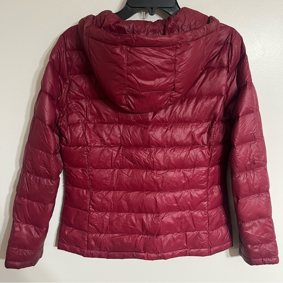 Calvin Klein Puffer Jacket Women's Sm Premium Down Packable Quilted Red Full Zip - Picture 14 of 14